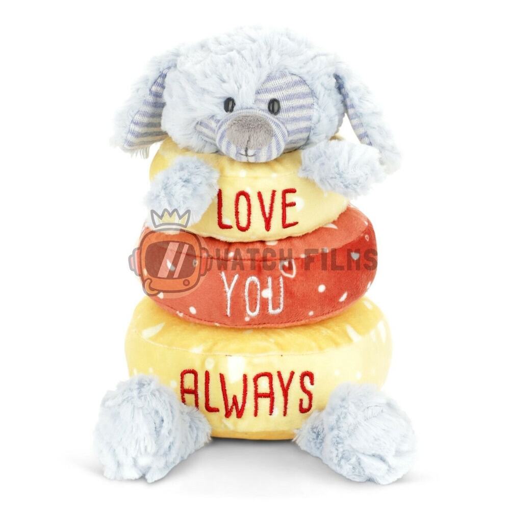 Demdaco Stackable Plush Puppy Encourages Discovery & Cognitive Thinking